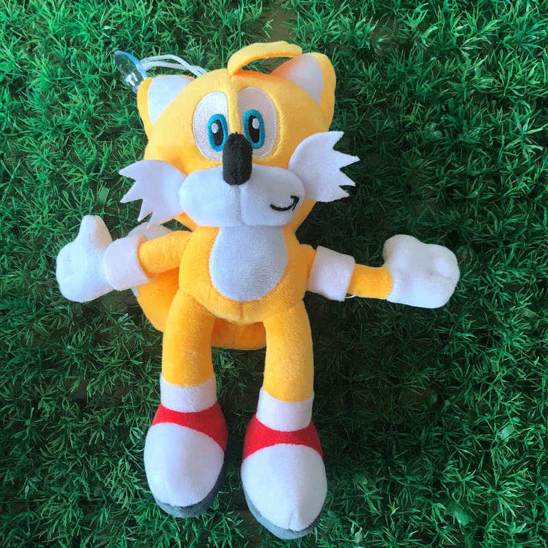 Knuffel Vos Tails Sonic Met Gele Accenten En Twee Lange Staarten De Knuffel