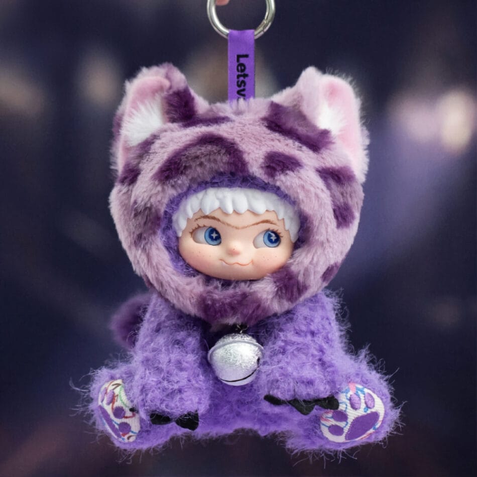 Knuffel Wakuku Purple Kool Panther Zachte Kawaii Knuffel Met Panterkap De Knuffel