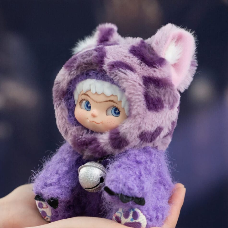 Knuffel Wakuku Purple Kool Panther Zachte Kawaii Knuffel Met Panterkap De Knuffel