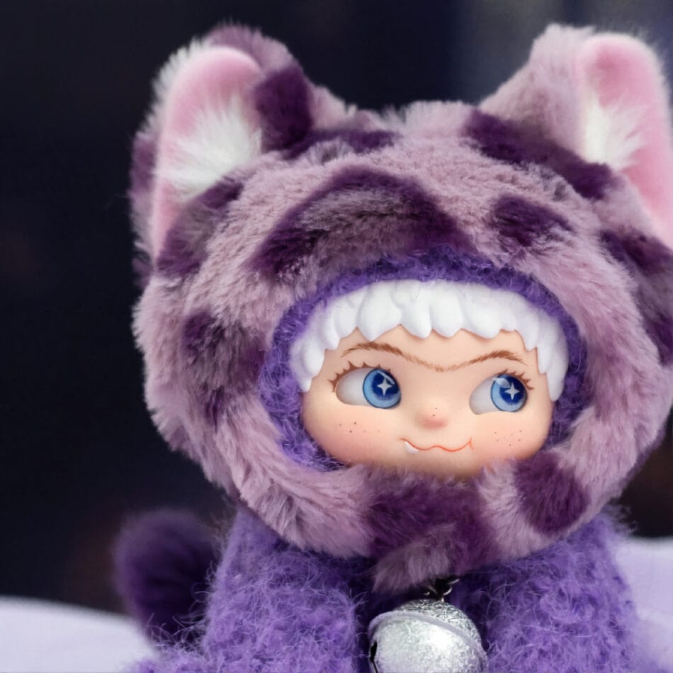 Knuffel Wakuku Purple Kool Panther Zachte Kawaii Knuffel Met Panterkap De Knuffel