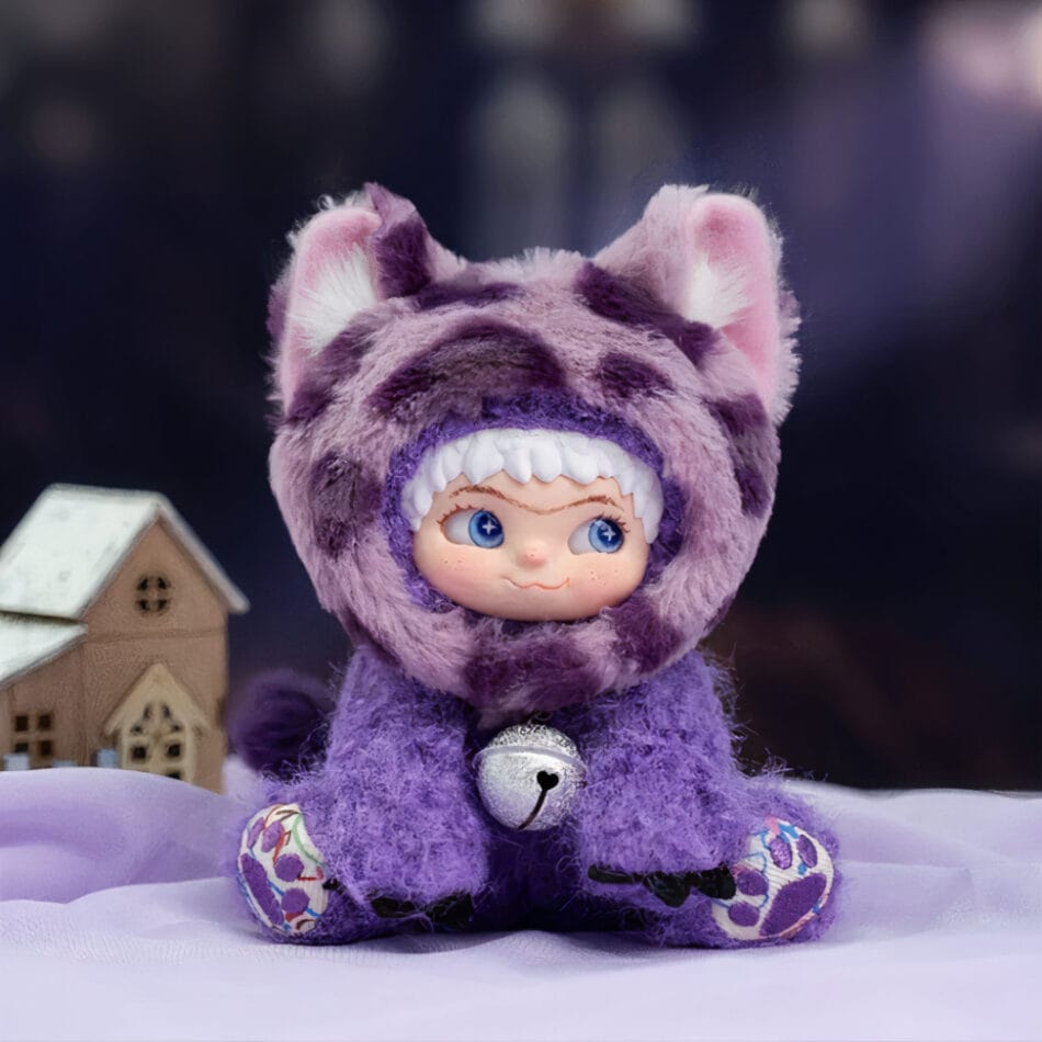 Knuffel Wakuku Purple Kool Panther Zachte Kawaii Knuffel Met Panterkap De Knuffel