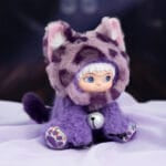 Knuffel Wakuku Purple Kool Panther Zachte Kawaii Knuffel Met Panterkap De Knuffel