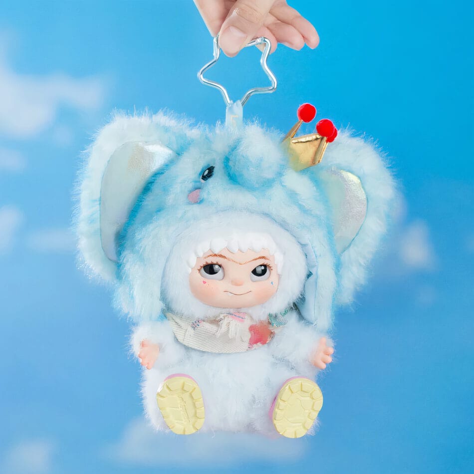 Knuffel Wakuku Ton Ton Blauwe Starlight Koninklijke Doudou Met Kroon De Knuffel