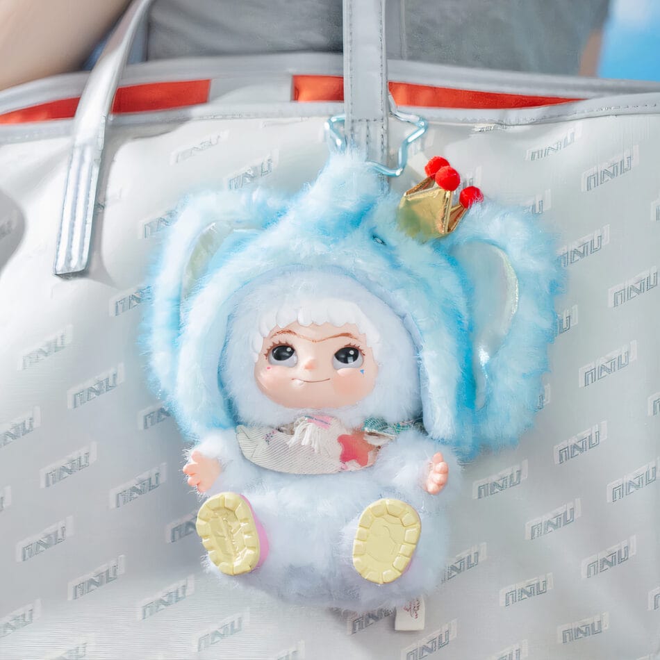 Knuffel Wakuku Ton Ton Blauwe Starlight Koninklijke Doudou Met Kroon De Knuffel