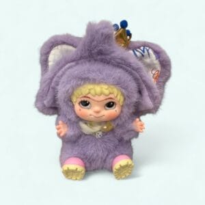 Knuffel Wakuku Ton Ton Blauwe Starlight Koninklijke Doudou Met Kroon De Knuffel