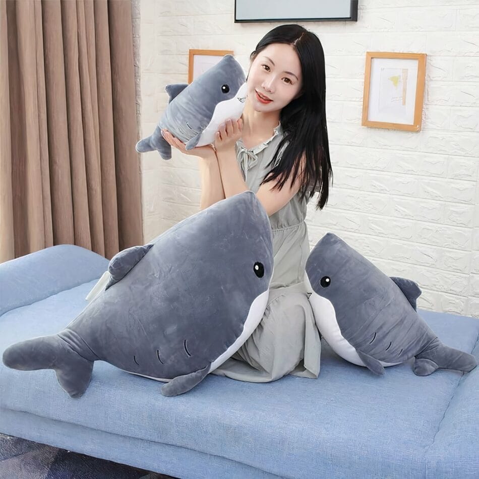 Knuffel Walvis Eenhoorn Hemelsblauw Met Roze Hoorn De Knuffel