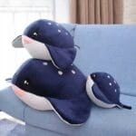 Knuffel Walvis Eenhoorn Hemelsblauw Met Roze Hoorn De Knuffel