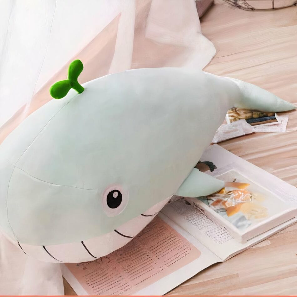 Knuffel Walvis Groen Pastel Ultrazacht Pluche Voor Slapen De Knuffel