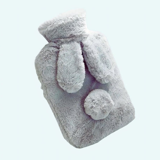 Knuffel Warmwaterkruik Konijn Superzacht 800 Ml De Knuffel grijs