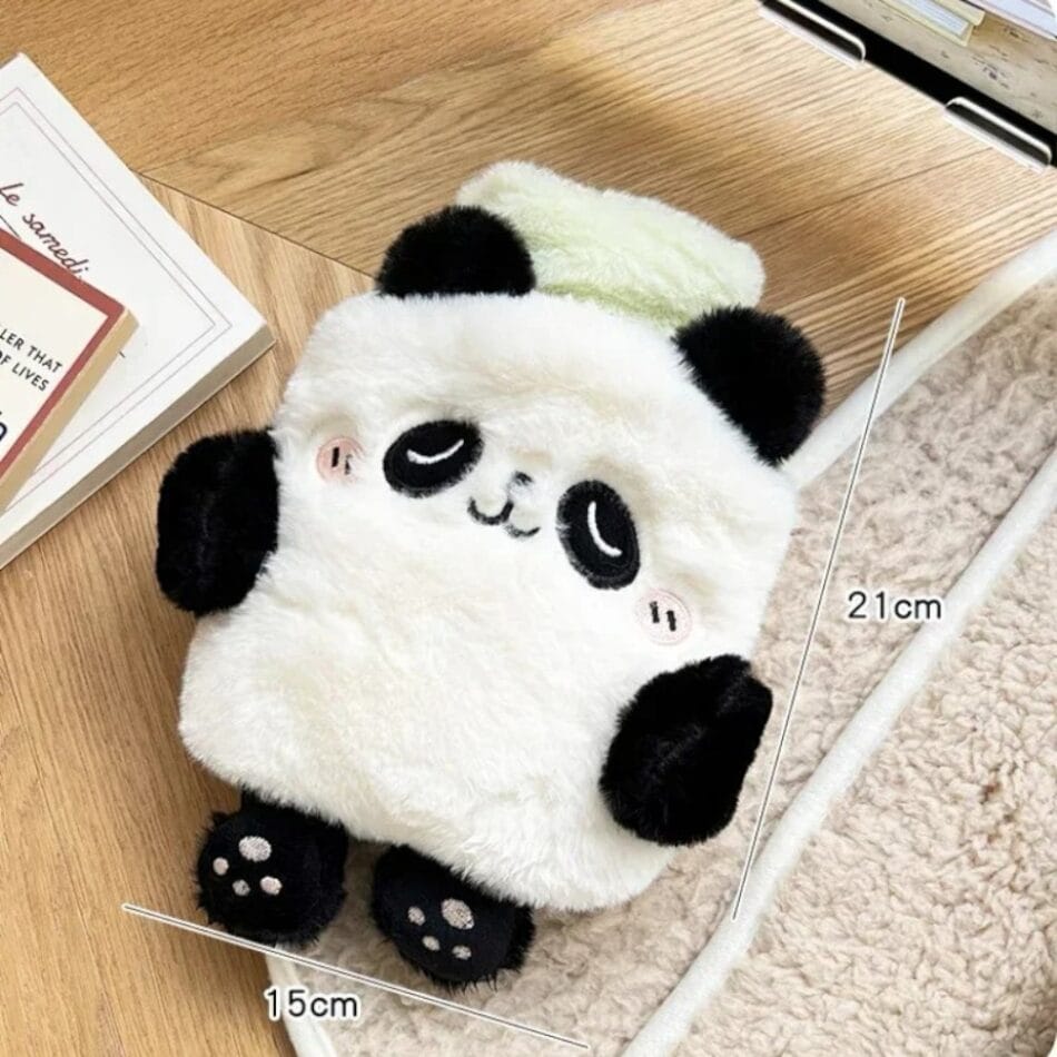 Knuffel Warmwaterkruik Met Afneembare Hoes Panda Ontwerp De Knuffel