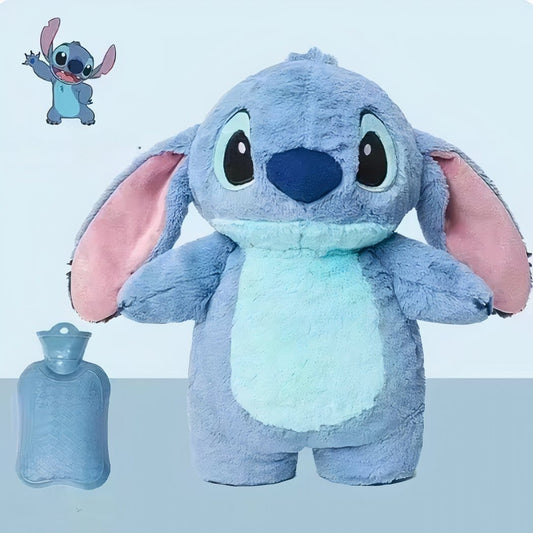 Knuffel Warmwaterkruik Superzacht Stitch of Angel Disney Magie De Knuffel blauw