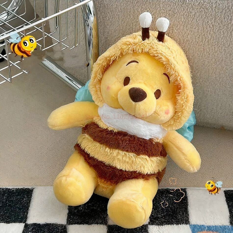 Knuffel Winnie de Pooh Met Bijenoutfit 50 cm De Knuffel