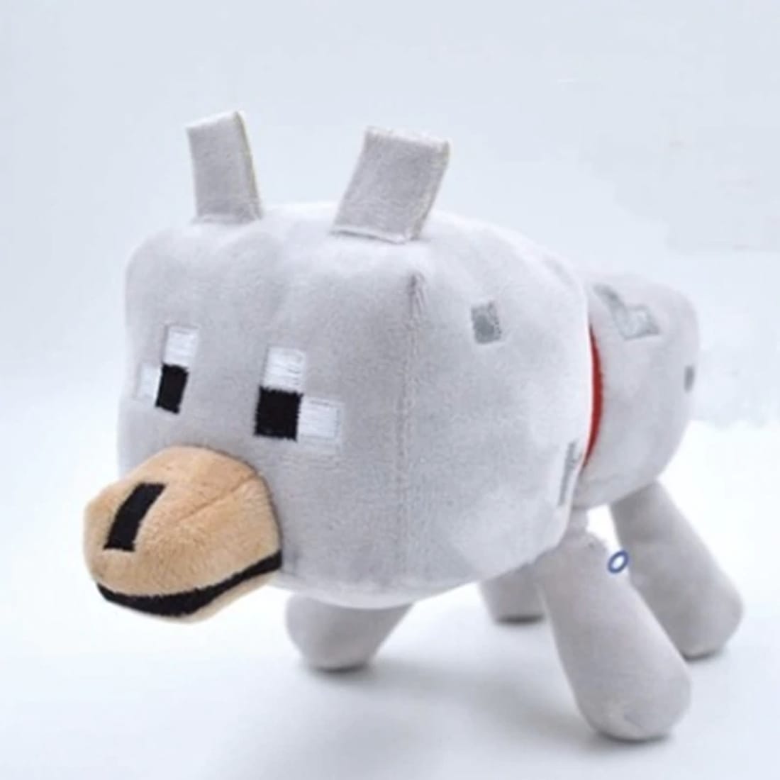 Knuffel Wolf Minecraft Pixelachtige Metgezel De Knuffel