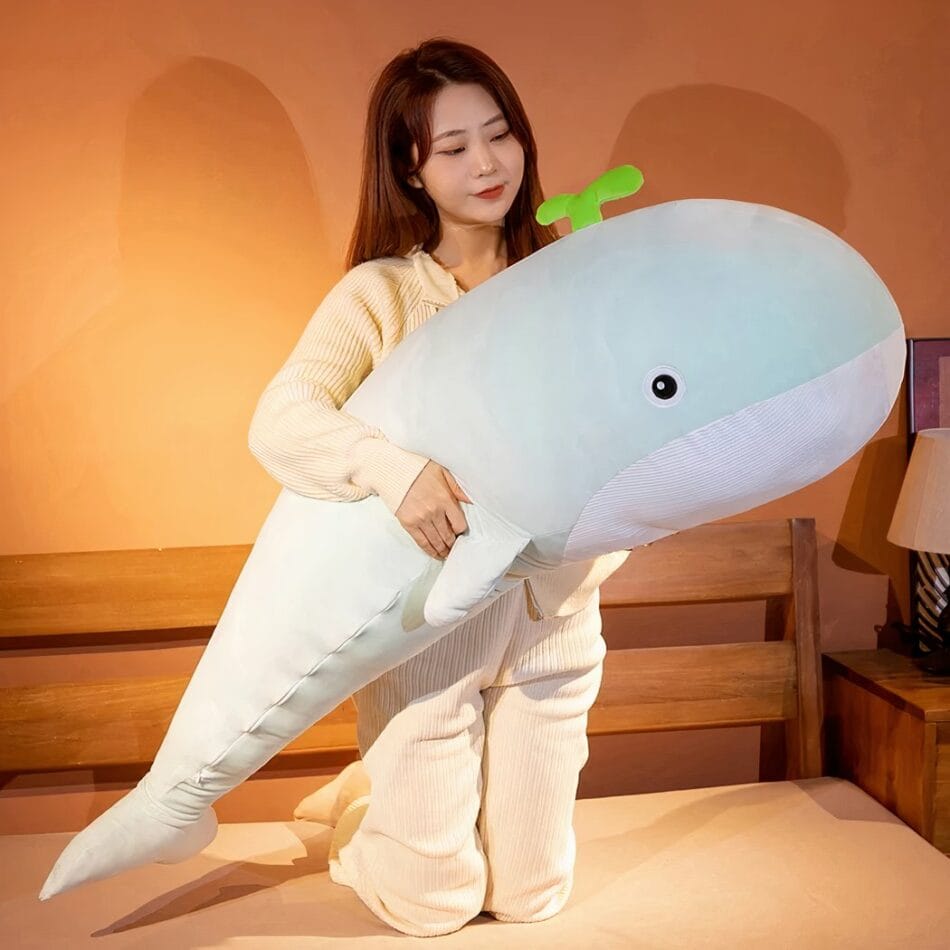 Knuffel XXL Baleine Pastel Zachte Knuffel en Kussen De Knuffel