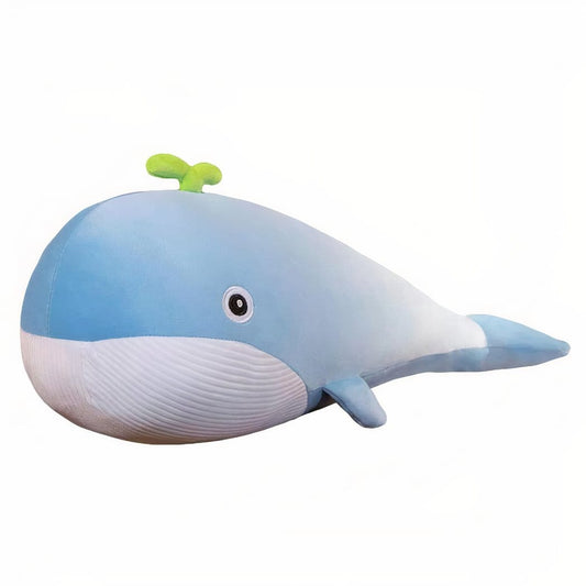 Knuffel XXL Baleine Pastel Zachte Knuffel en Kussen De Knuffel blauw