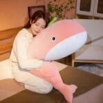 Knuffel XXL Baleine Pastel Zachte Knuffel en Kussen De Knuffel