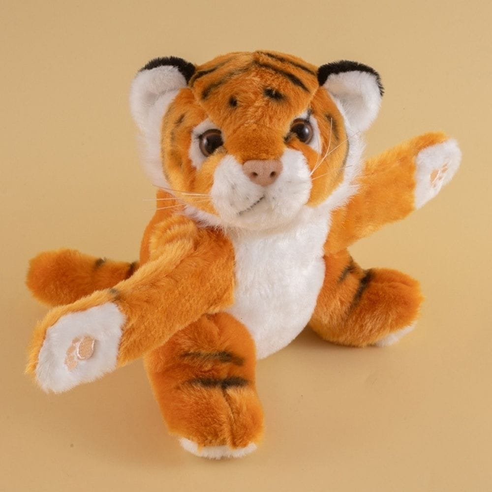 Knuffelarmband Om De Pols Die Rond Draait Voor Stressverlichting De Knuffel tijger
