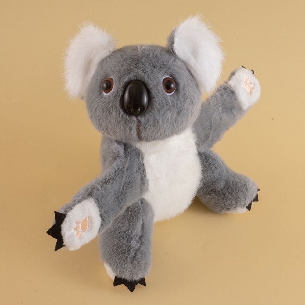 Knuffelarmband Om De Pols Die Rond Draait Voor Stressverlichting De Knuffel grijze-koala