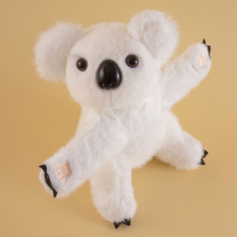 Knuffelarmband Om De Pols Die Rond Draait Voor Stressverlichting De Knuffel witte-koala