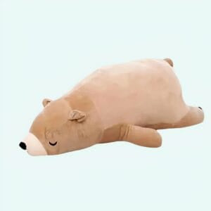 Knuffelbeer Adorable met Lange Zijdeachtige Vacht Zachte Knuffel De Knuffel