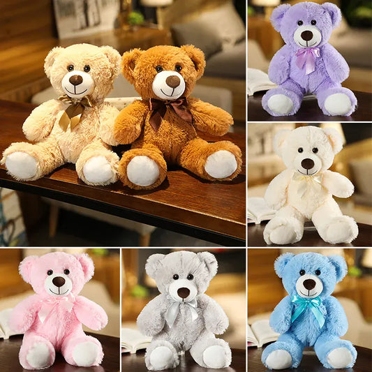 Knuffelbeer met Hartje 35 cm | Zachte Teddybeer in 7 Kleuren De Knuffel