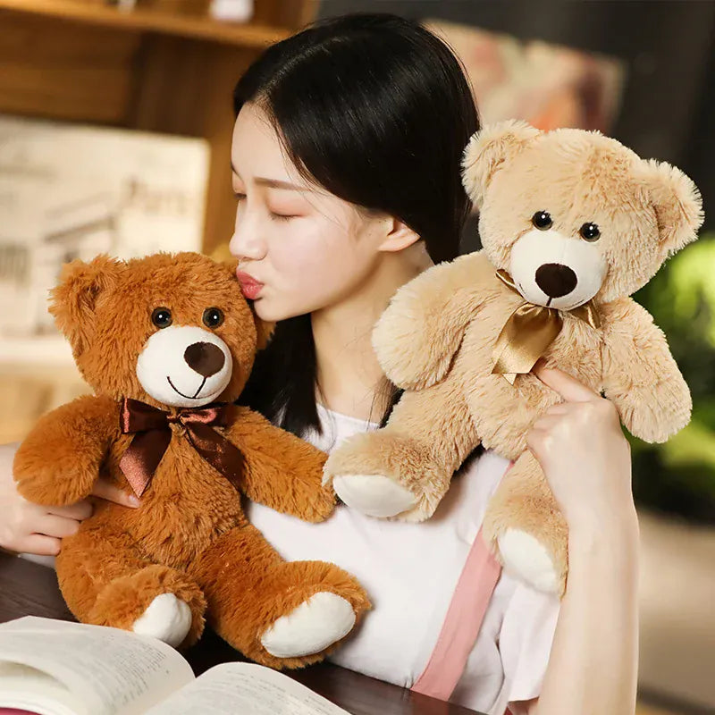 Knuffelbeer met Hartje 35 cm | Zachte Teddybeer in 7 Kleuren De Knuffel