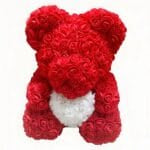 Knuffelbeer Roze Met Felroze Jurk En Rozenrode Accenten 30 cm De Knuffel