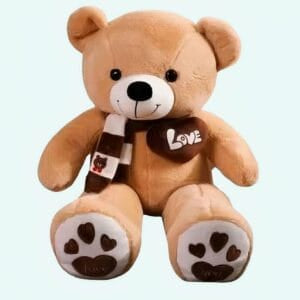 Knuffelbeer Roze Met Felroze Jurk En Rozenrode Accenten 30 cm De Knuffel