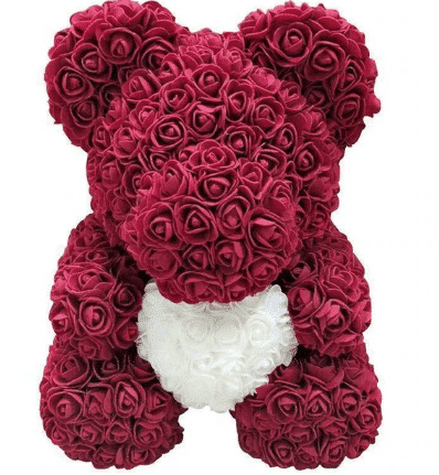 Knuffelbeer Roze Met Violette Accenten 40 cm Verzamelset Verzamelbox De Knuffel