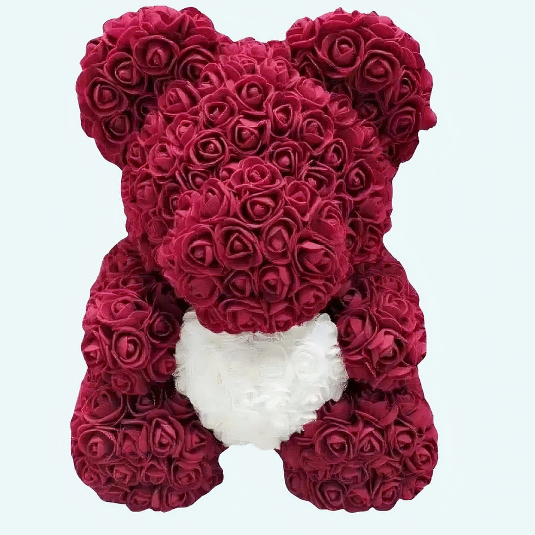 Knuffelbeer Valentijn Met Rozen En Zijdeachtige Vacht De Knuffel