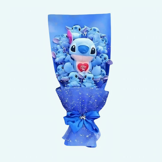 Knuffelboeket Stitch Met I Love You Print De Knuffel