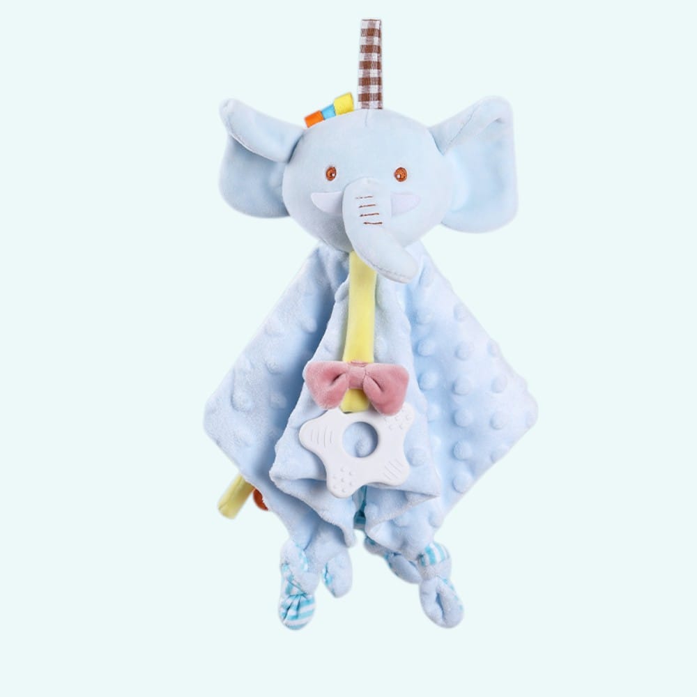 Knuffeldoekje Olifant Zachte Troost Voor Baby's De Knuffel blauw