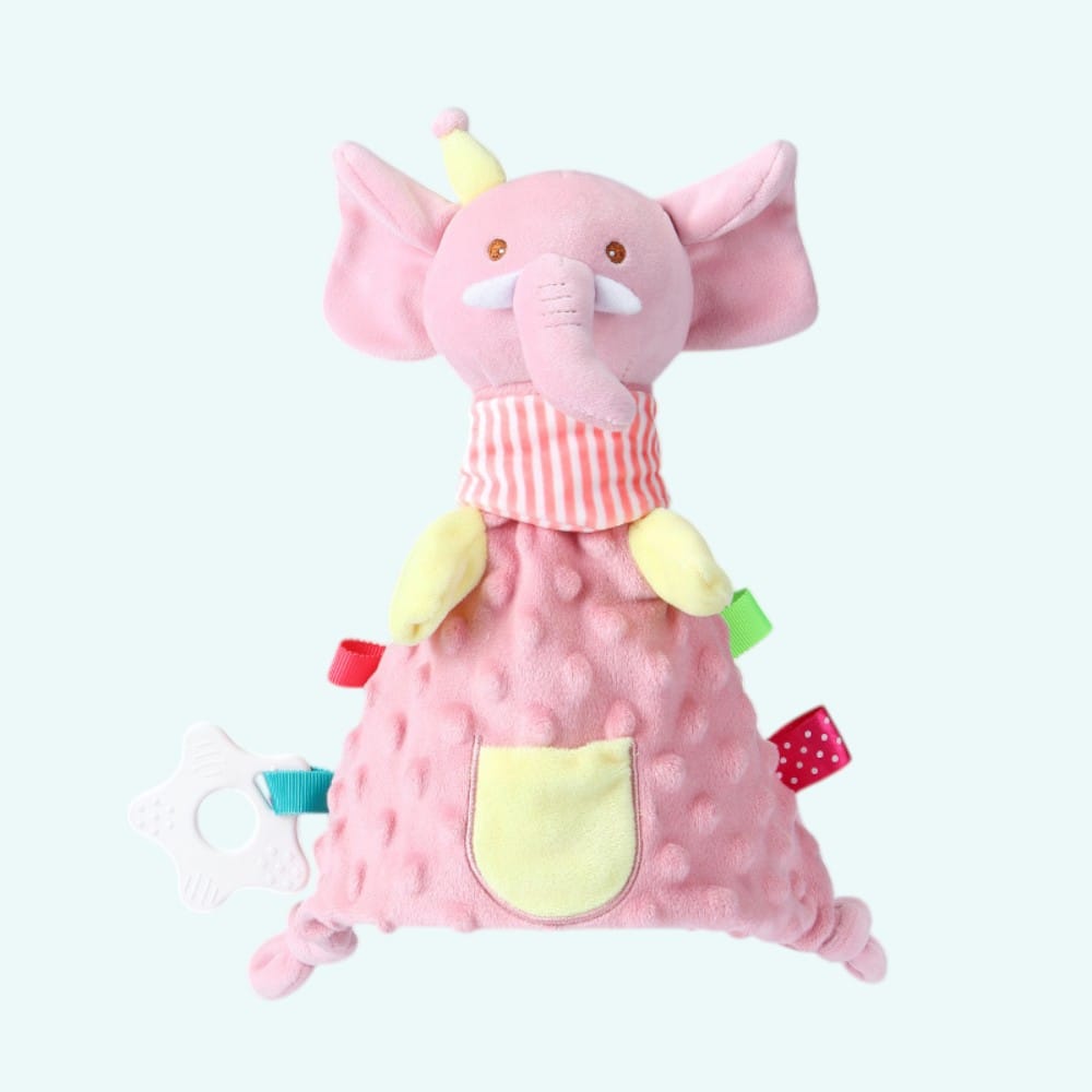 Knuffeldoekje Olifant Zachte Troost Voor Baby's De Knuffel roze