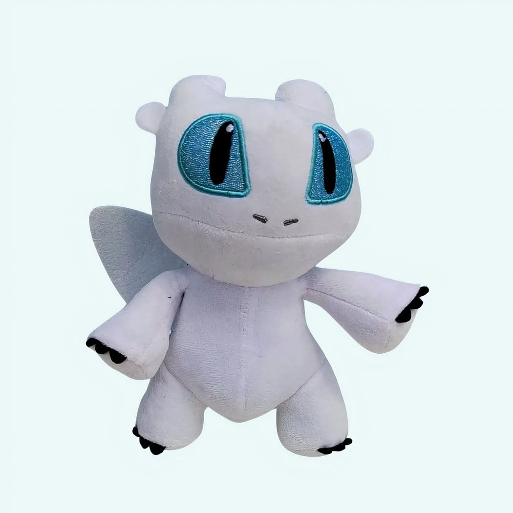 Knuffeldraak Zwart of Wit Zachte Pluche Draakknuffel voor Kinderen De Knuffel wit