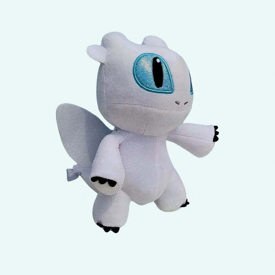 Knuffeldraak Zwart of Wit Zachte Pluche Draakknuffel voor Kinderen De Knuffel