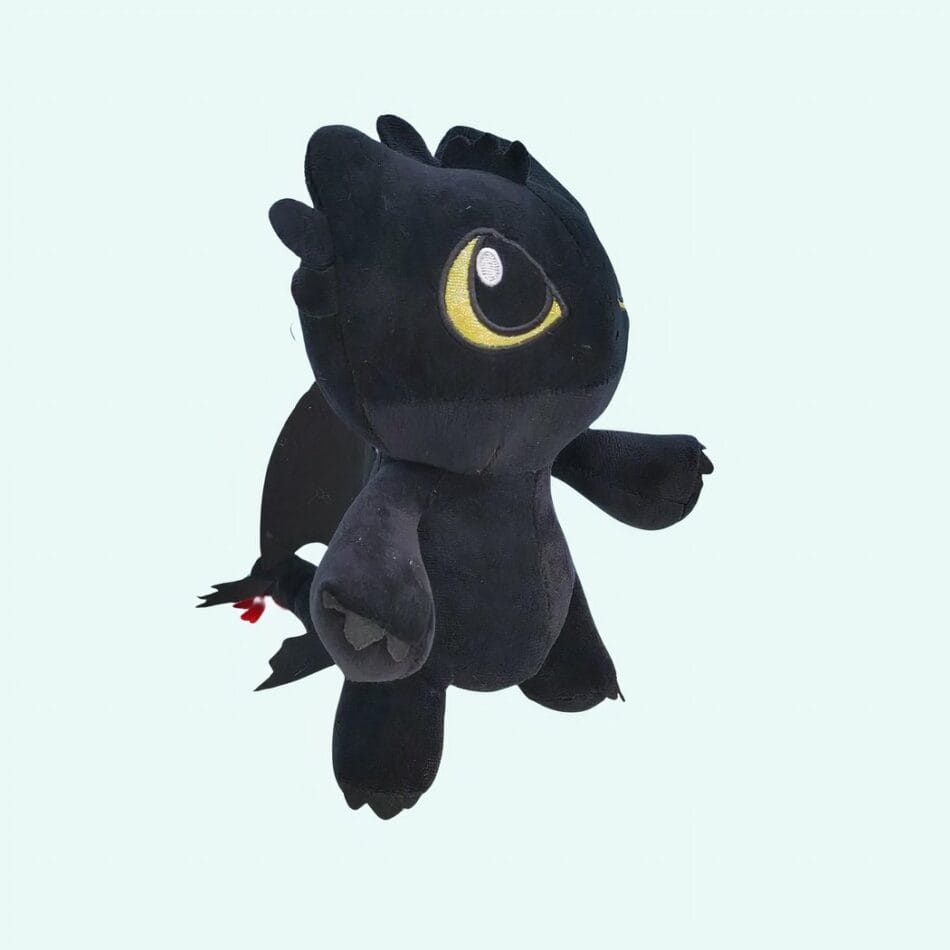 Knuffeldraak Zwart of Wit Zachte Pluche Draakknuffel voor Kinderen De Knuffel