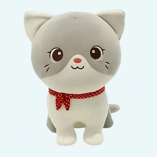 Knuffelkat Schattig met Strik en Kleurrijke Veter De Knuffel