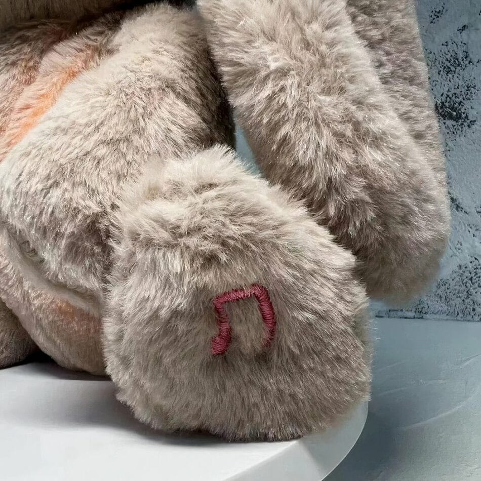 Knuffelkonijn Met Ademende Buik En Slaapliedje Met Lichtgevend Patroon De Knuffel