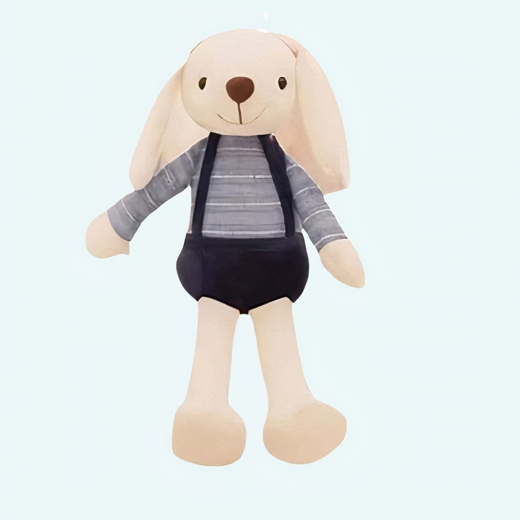 Knuffelkonijn Met Blauwe Outfit Van Zachte Pluche De Knuffel