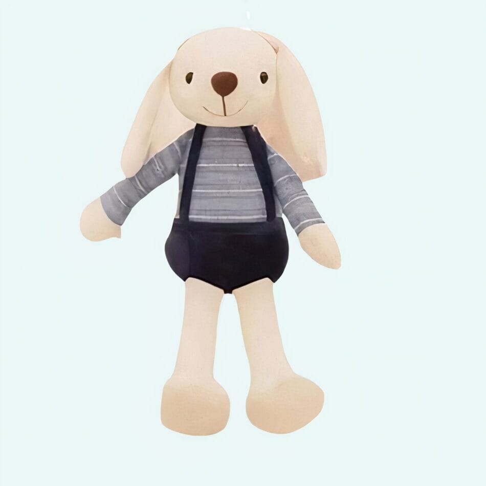 Knuffelkonijn Met Blauwe Outfit Van Zachte Pluche De Knuffel