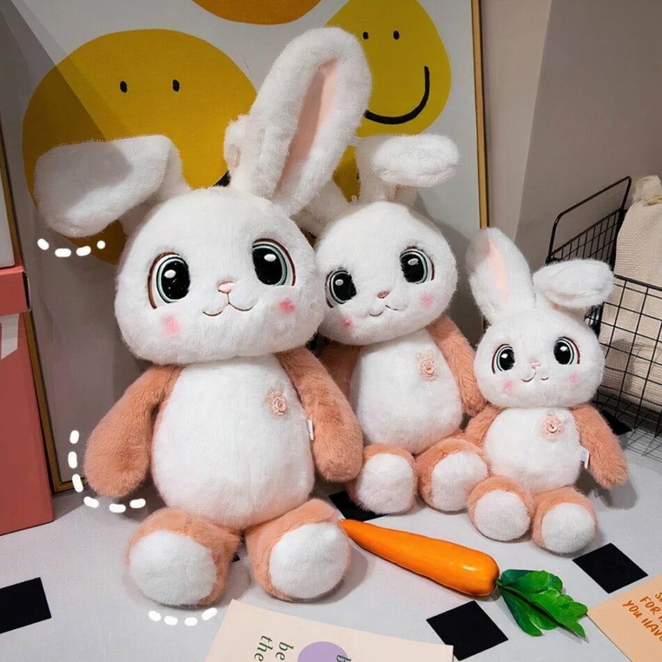 Knuffelkonijn Ultrazacht Kawaiii Met Grote Glanzende Ogen De Knuffel
