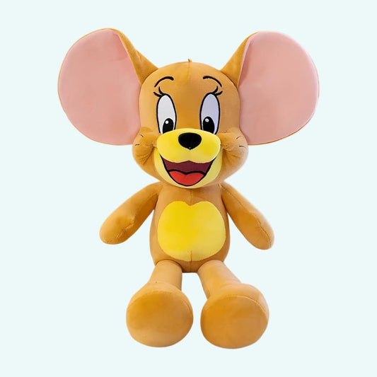 Knuffelmuis Jerry Zachte Knuffel met Vriendelijke Glimlach De Knuffel s