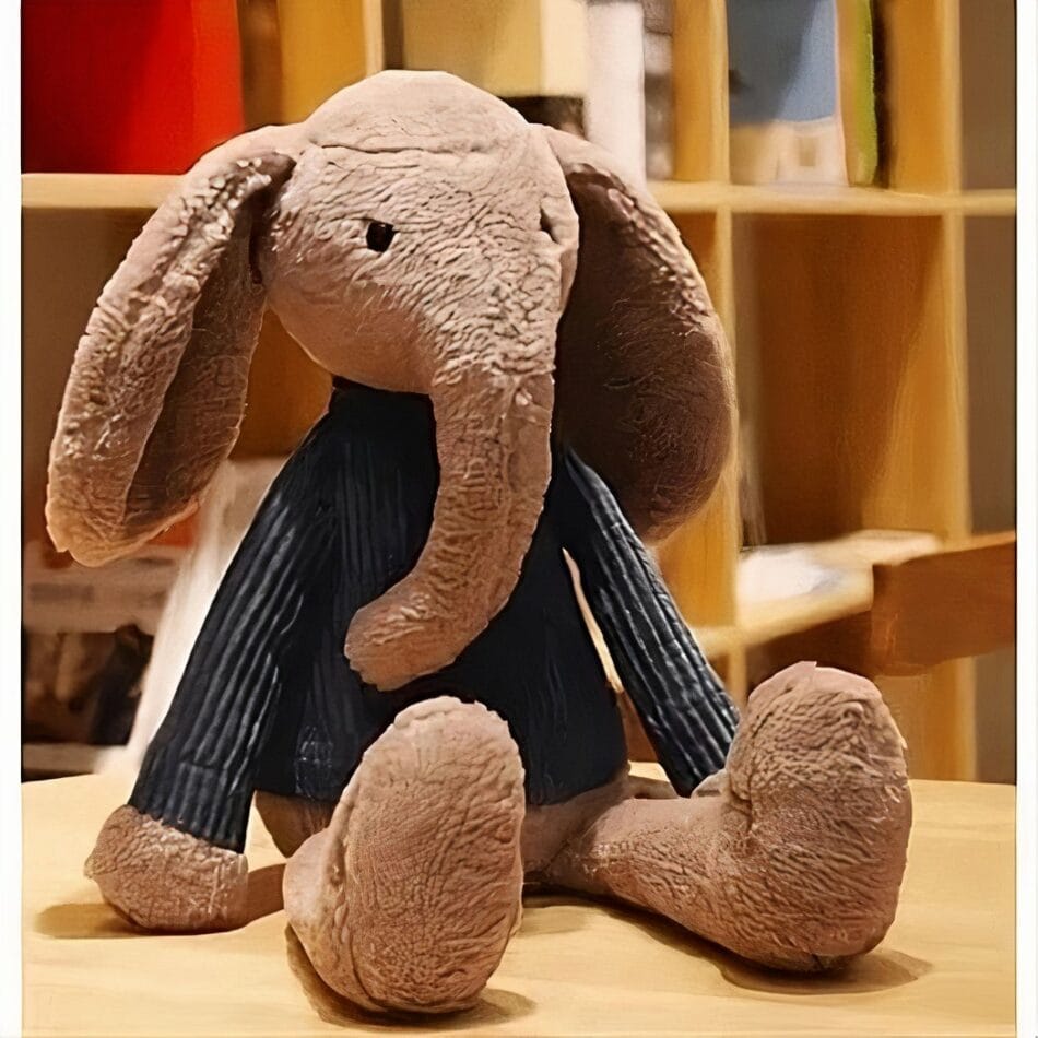 Knuffelolifant Met Safari Outfit Zachte Speelknuffel De Knuffel