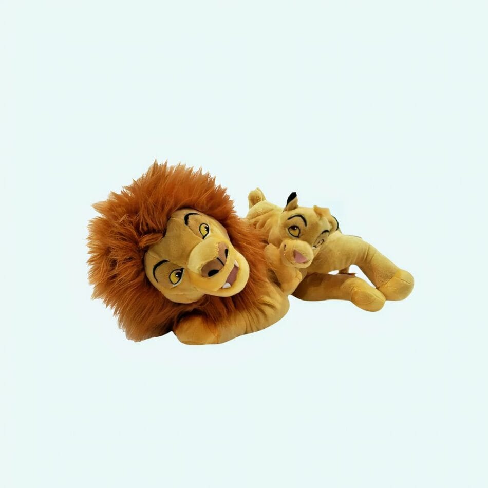 Knuffels Lion King Mufasa en Simba Duo Pluche De Knuffel