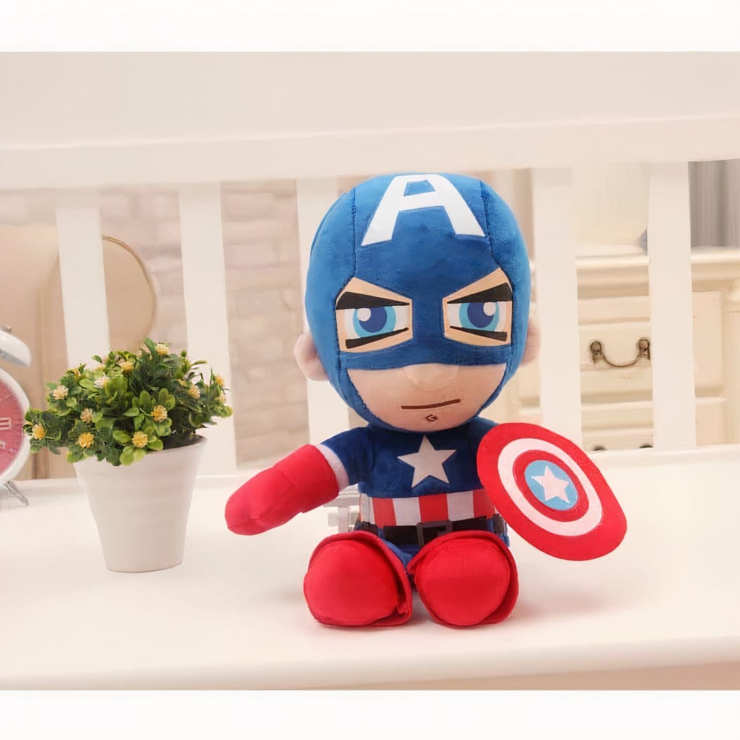 Knuffels Marvel en DC Superman Spiderman Iron Man Batman De Knuffel donkerblauw