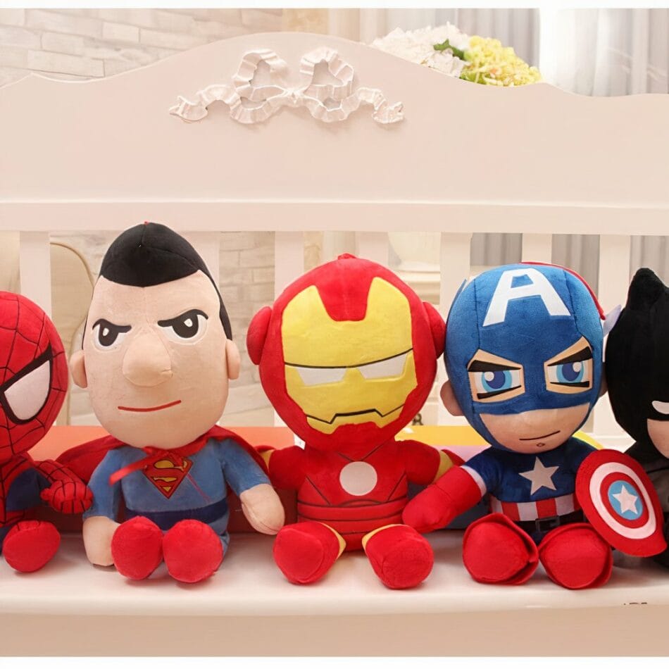 Knuffels Marvel en DC Superman Spiderman Iron Man Batman De Knuffel