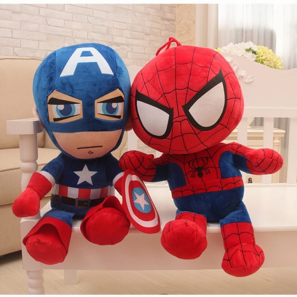 Knuffels Marvel en DC Superman Spiderman Iron Man Batman De Knuffel