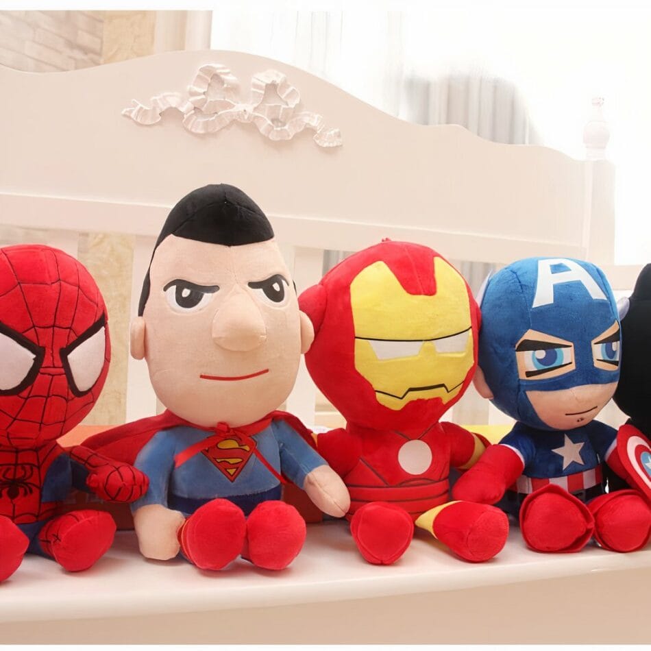 Knuffels Marvel en DC Superman Spiderman Iron Man Batman De Knuffel