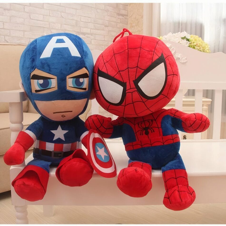 Knuffels Marvel en DC Superman Spiderman Iron Man Batman De Knuffel