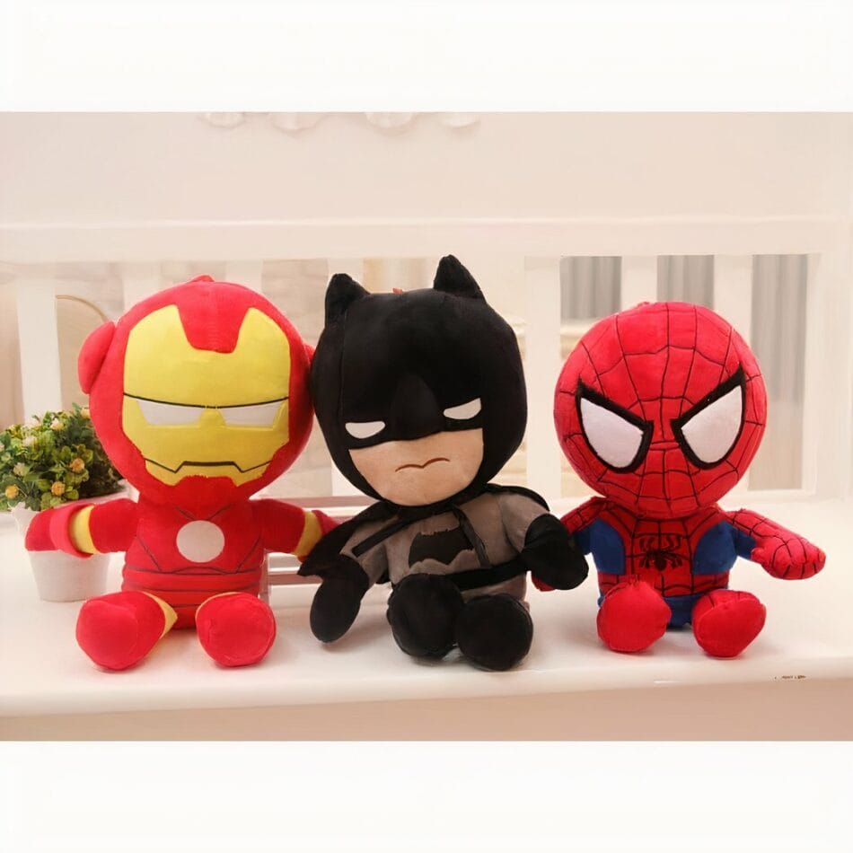 Knuffels Marvel en DC Superman Spiderman Iron Man Batman De Knuffel